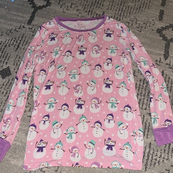 Girls Little Sleepies Snow Much Fun Pajama Set Snowmen size 16 - Picture 1 of 6